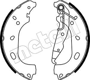 Bremsbackensatz METELLI 53-0319