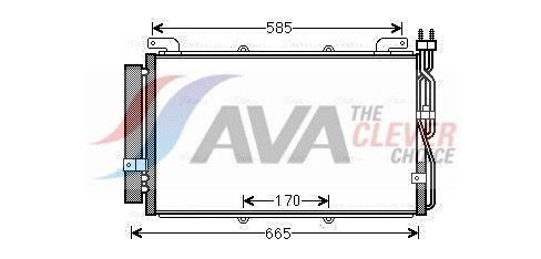 Kondensator, Klimaanlage AVA QUALITY COOLING HYA5220D