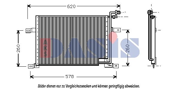 Kondensator, Klimaanlage AKS DASIS 522014N