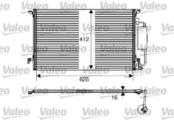 Kondensator, Klimaanlage VALEO 817712