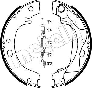 Bremsbackensatz, Feststellbremse METELLI 53-0446K