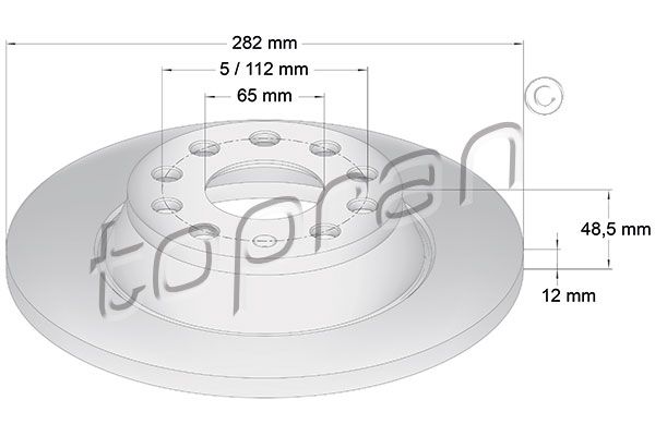 Bremsscheibe TOPRAN 115 893