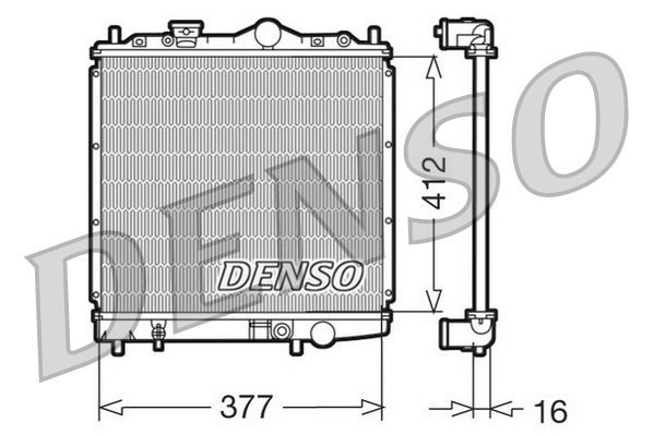 Kühler, Motorkühlung DENSO DRM45001