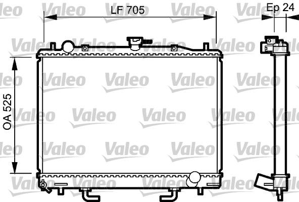 Kühler, Motorkühlung VALEO 735058