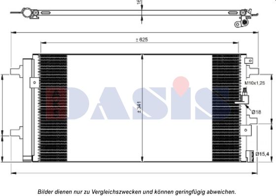 Kondensator, Klimaanlage AKS DASIS 482031N