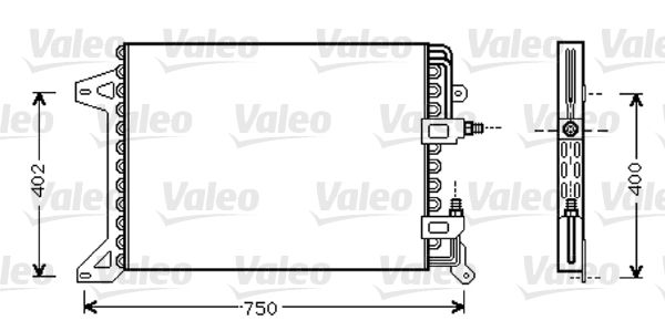 Kondensator, Klimaanlage VALEO 818038