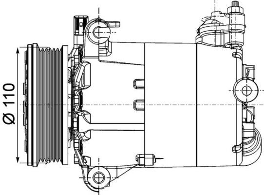 Kompressor, Klimaanlage MAHLE acp 1357 000p