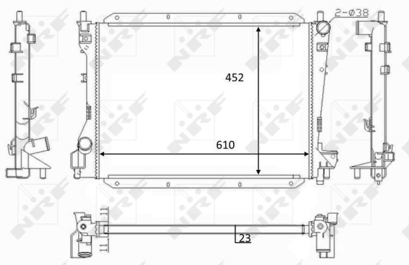 Kühler, Motorkühlung NRF 59050