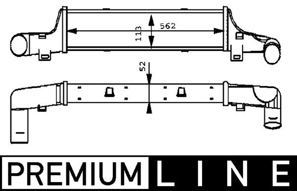 Ladeluftkühler MAHLE CI54000P