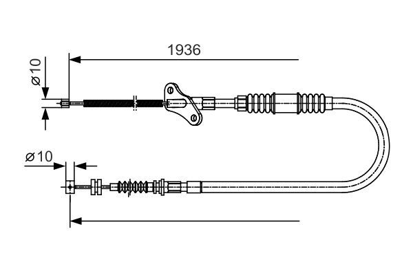 Seilzug, Feststellbremse BOSCH 1 987 482 111