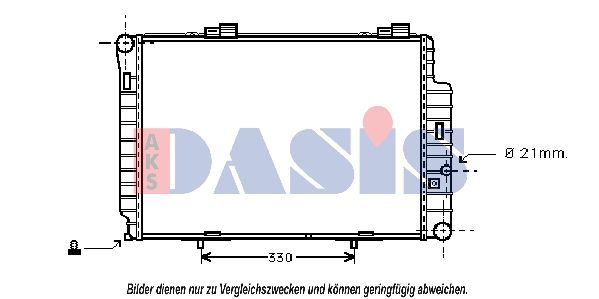 Kühler, Motorkühlung AKS DASIS 122040N