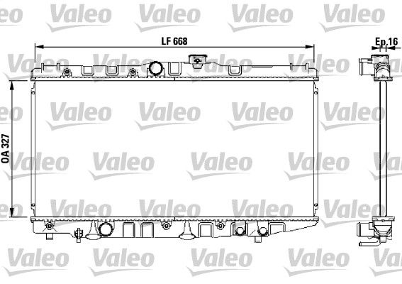 Kühler, Motorkühlung VALEO 730471