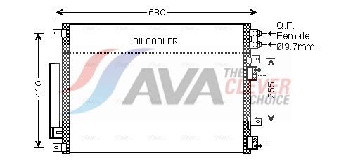 Kondensator, Klimaanlage AVA QUALITY COOLING CR5093D