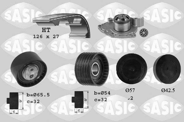 Wasserpumpe + Zahnriemensatz SASIC 3904031