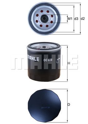 Oljefilter KNECHT OC 978