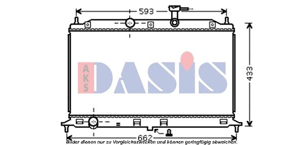 Kühler, Motorkühlung AKS DASIS 510074N