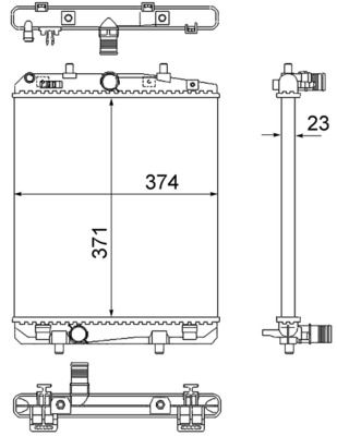 Kühler, Motorkühlung MAHLE CR2035000S