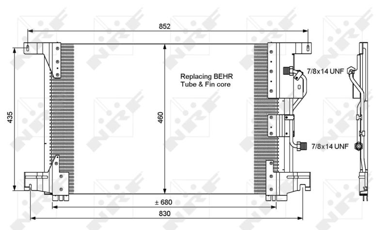 Klimakondensator Klimakühler NRF 35772