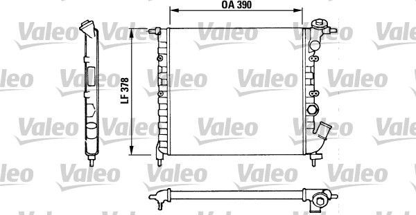 Kühler, Motorkühlung VALEO 816655