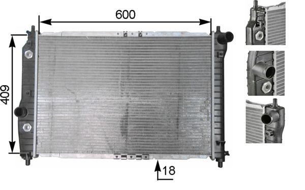Kühler, Motorkühlung MAHLE CR131000S