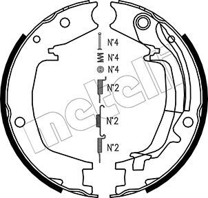 Bremsbackensatz, Feststellbremse METELLI 53-0179K
