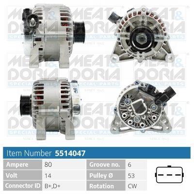 Generator MEAT & DORIA 5514047