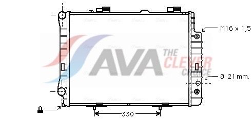Kühler, Motorkühlung AVA QUALITY COOLING MSA2190