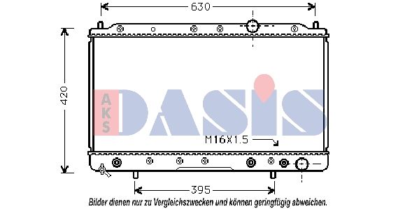 Kühler, Motorkühlung AKS DASIS 140950N