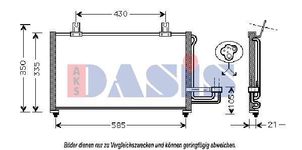 Kondensator, Klimaanlage AKS DASIS 522045N
