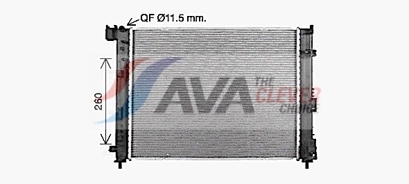 Kühler, Motorkühlung AVA QUALITY COOLING DN2481