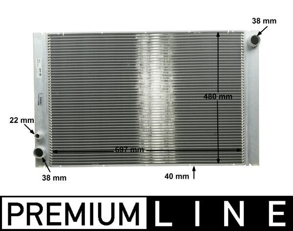 Kühler, Motorkühlung MAHLE CR1204000P