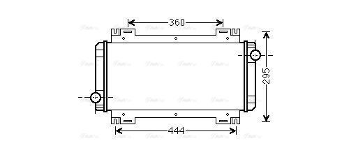 Kühler, Motorkühlung AVA QUALITY COOLING fd2044