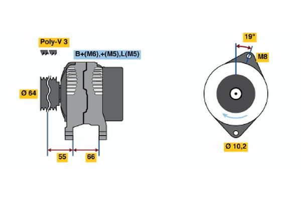 Generator BOSCH 0 986 041 421