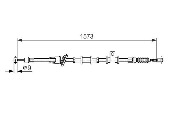 Seilzug, Feststellbremse BOSCH 1 987 482 399
