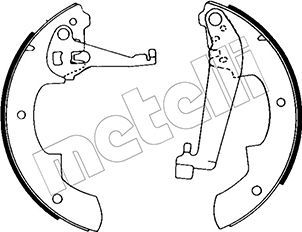 Bremsbackensatz METELLI 53-0615