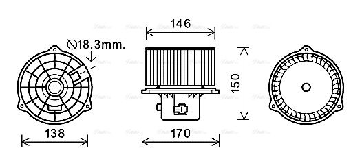 Innenraumgebläse AVA QUALITY COOLING hy8556