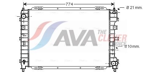 Kühler, Motorkühlung AVA QUALITY COOLING FD2375