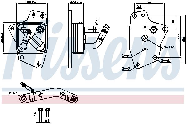 Ölkühler, Motoröl NISSENS 91444