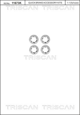 Schraubensatz, Bremsscheibe TRISCAN 8105116014