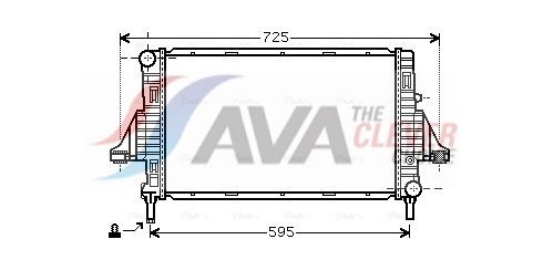 Kühler, Motorkühlung AVA QUALITY COOLING MCA2006