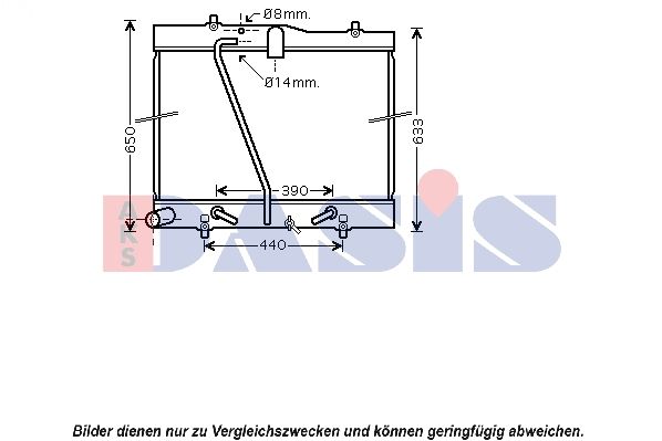 Kühler, Motorkühlung AKS DASIS 210191N