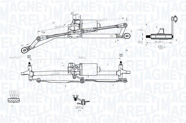 Scheibenreinigungsanlage MAGNETI MARELLI 064012005011