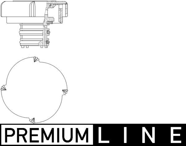 Verschlussdeckel, Kühlmittelbehälter MAHLE CRB21000P
