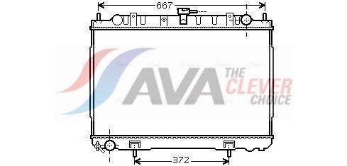 Kühler, Motorkühlung AVA QUALITY COOLING DN2241
