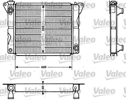 Kühler, Motorkühlung VALEO 810879