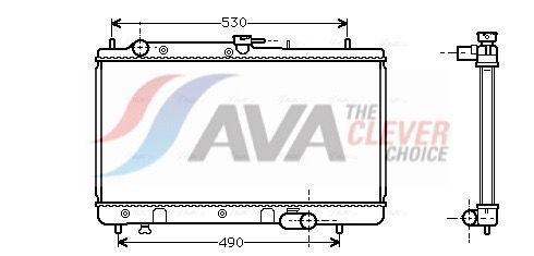 Kühler, Motorkühlung AVA QUALITY COOLING MZ2071