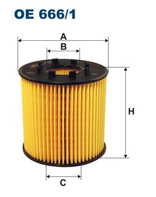 Ölfilter FILTRON oe 666/1