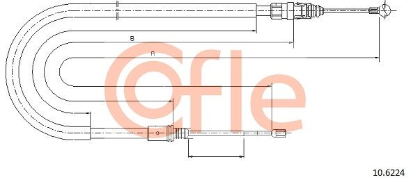 Seilzug Feststellbremse COFLE 10.6224