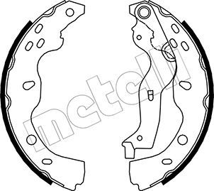 Bremsbackensatz METELLI 53-0096