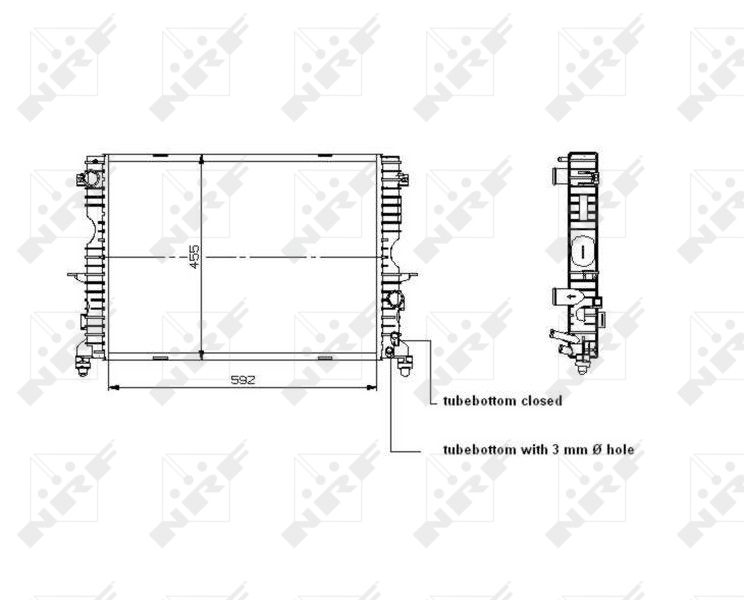 Kühler, Motorkühlung NRF 509729